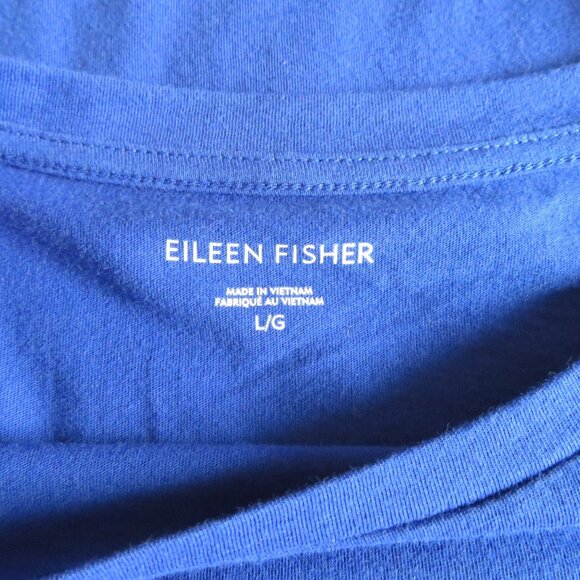 Eileen Fisher Light Weight Top, Size Large, Royal Blue - Very Good Pre-owned - Picture 7 of 8